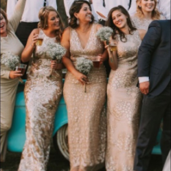 Nicole Miller Embroidered Tulle Gown - Picture 10 of 10